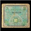 Image 2 : 1944 France 2 Franc Allied Liberation Note P# 114A Grades vf+