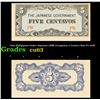 Image 1 : 1942 Philippines Under Japanese (JIM) Occupation 5 Centavo Note P# 103B Grades Select CU