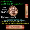 Image 1 : Shotgun Lincoln 1c roll, 2005-d 50 pcs Coin-Tainer Wrapper.