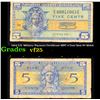 Image 1 : 1954 U.S. Military Payment Certificate MPC 5 Cent Note P# M29A Grades vf+