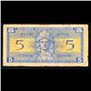 Image 3 : 1954 U.S. Military Payment Certificate MPC 5 Cent Note P# M29A Grades vf+