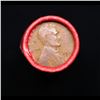 Image 2 : Mixed small cents 1c orig shotgun roll, 1920-p Lincoln Cent, Wheat Cent other end, Nathan's Brandt W