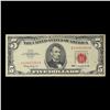 Image 2 : 1963 $5 Red seal United States Note Grades vf++