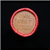 Image 3 : Mixed small cents 1c orig shotgun roll, 1926-p Lincoln Cent, Wheat Cent other end, Nathan's Brandt W