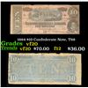 Image 1 : 1864 $10 Confederate Note, T68 Grades vf, very fine