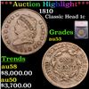 Image 1 : ***Auction Highlight*** 1810 Classic Head Large Cent 1c Graded au53 By SEGS (fc)