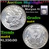 Image 1 : ***Auction Highlight*** 1892-p Morgan Dollar $1 Graded ms64 By SEGS (fc)