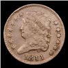 Image 2 : ***Auction Highlight*** 1811 Classic Head half cent 1/2c Graded xf45 By SEGS (fc)