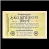 Image 2 : 1923 Weimar Germany 10 Millionen Mark Note P# 106C Grades vf++