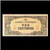 Image 2 : 1942 Philippines Under Japanese (JIM) Occupation 5 Centavo Note P# 104A Grades vf+