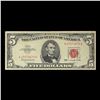 Image 2 : 1963 $5 Red seal United States Note Grades vf+