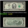 Image 1 : 1995 $2 Green Seal Federal Reseve Note Grades Choice AU/BU Slider