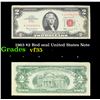 Image 1 : 1963 $2 Red seal United States Note Grades vf++