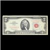 Image 2 : 1963 $2 Red seal United States Note Grades vf++