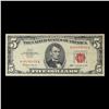 Image 2 : 1963 $5 Red seal United States Note Grades vf++