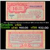 Image 1 : 1947 U.S. Military Payment Certificate MPC 10 Cent Note P# M9A Grades vf+