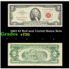 Image 1 : 1963 $2 Red seal United States Note Grades vf++