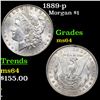 Image 1 : 1889-p Morgan Dollar $1 Grades Choice Unc