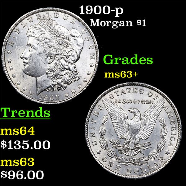 1900-p Morgan Dollar $1 Grades Select+ Unc