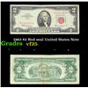 Image 1 : 1963 $2 Red seal United States Note Grades vf+