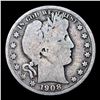 Image 2 : 1908-d Barber Half Dollars 50c Grades vg+