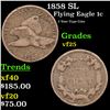 Image 1 : 1858 SL Flying Eagle Cent 1c Grades vf+