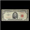 Image 2 : 1963 $5 Red seal United States Note Grades vf+