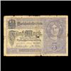 Image 3 : 1917 Imperial Germany 5 mark note P# 56B Grades f+