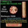 Image 1 : Shotgun Lincoln 1c roll, 2000-p 50 pcs Pennies Wrapper.