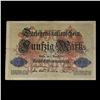 Image 2 : 1914 First Issue Germany (Empire) 50 Marks Banknote P# 49a, RARE 6 Digit Serial #! Grades vf++