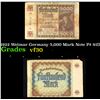 Image 1 : 1922 Weimar Germany 5,000 Mark Note P# 81D Grades vf++