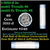 Image 1 : Shotgun Jefferson 5c roll, 2011-d 40 pcs Bank Wrapper