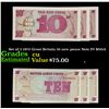 Image 1 : Set of 2 1972 Great Britain 10 new pence Note P# M45A Grades CU