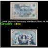 Image 1 : 1908 Imperial Germany 100 Mark Note P# 34 Grades vf, very fine