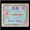 Image 2 : 1945 Japan Under Allied Occupation 10 Sen Note P# 63 Grades Select CU