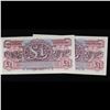 Image 3 : 2x Consecutive 1948 Second Series British Armed Forces 1 Pound Special Vouchers, CU! P# M22a Grades 
