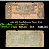 Image 1 : 1864 $10 Confederate Note, T68 Grades vf details