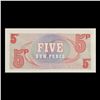 Image 2 : 1972 Great Britain 5 New Pence Military Payment Note P# M44A Grades Choice CU