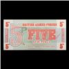 Image 3 : 1972 Great Britain 5 New Pence Military Payment Note P# M44A Grades Choice CU