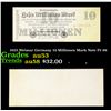Image 1 : 1923 Weimar Germany 10 Millionen Mark Note P# 96 Grades Select AU