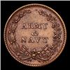 Image 3 : (1863) Army & Navy Civil War Token 1c Grades Select Unc BN