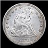 Image 2 : ***Auction Highlight*** 1876-cc Seated Liberty Quarter 25c Graded ms63+ By SEGS (fc)