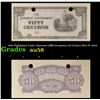 Image 1 : 1942 Philippines Under Japanese (JIM) Occupation 50 Centavo Note P# 105A Grades Choice AU/BU Slider