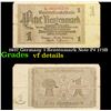 Image 1 : 1937 Germany 1 Rentenmark Note P# 173B Grades vf details