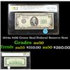 Image 1 : PCGS 1934a $100 Green Seal Federal Reserve Note Graded au50 By PCGS