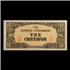 Image 2 : 1942 Philippines Under Japanese (JIM) Occupation 5 Centavo Note P# 104B Grades Choice CU