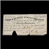 Image 2 : C.S.A. Aug, 19th. 1861 40 Dollar script Grades vf details
