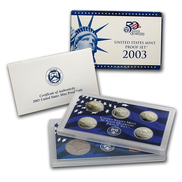 2003 Mint Proof Set, 10 Coins Inside!