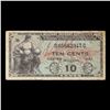 Image 2 : 1951 U.S. Military Payment Certificate MPC 10 Cent Note P# M23A Grades vf++