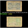 Image 1 : 1919 Weimar Germany 50 Mark note P# 66 Grades vf, very fine